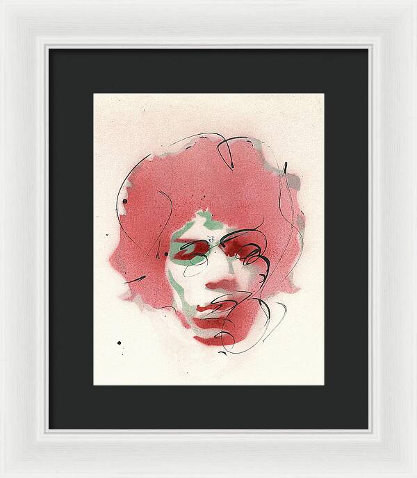 Portrait of Jimi Hendrix 2 - Framed Print