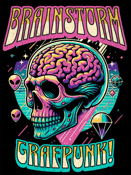 GRAFPUNK SPARKS A "BRAIN STORM" WITH MIND-BENDING NEW T-SHIRT DESIGN