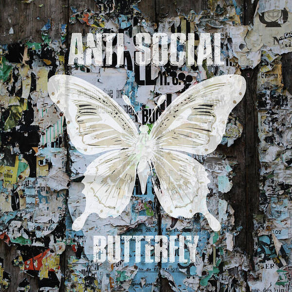 Anti-Social Butterfly 2 - Art Print