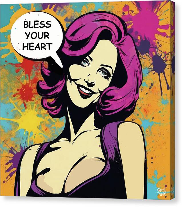 Bless Your Heart - Canvas Print