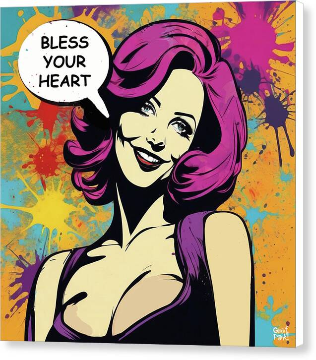 Bless Your Heart - Canvas Print