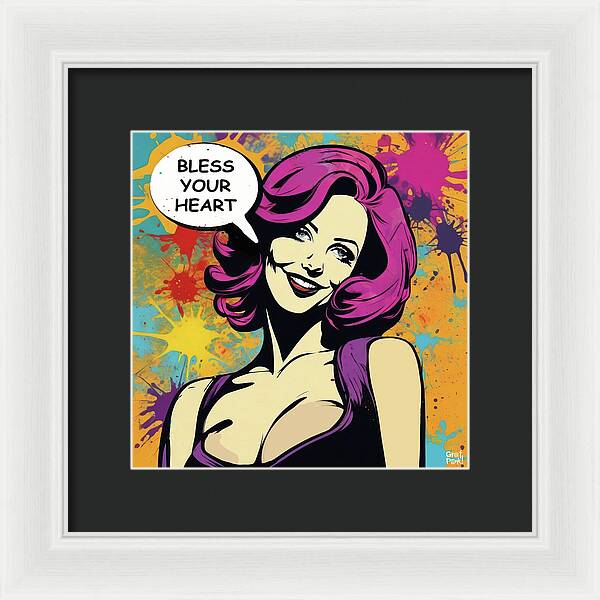 Bless Your Heart - Framed Print