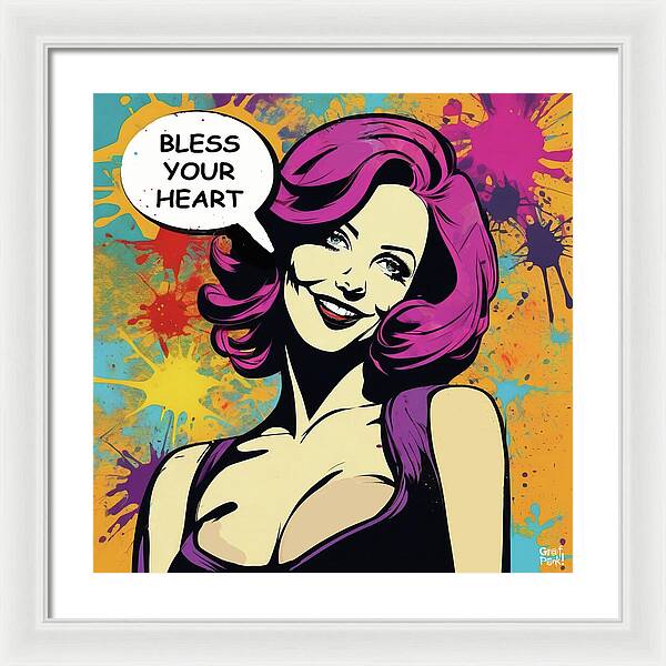 Bless Your Heart - Framed Print