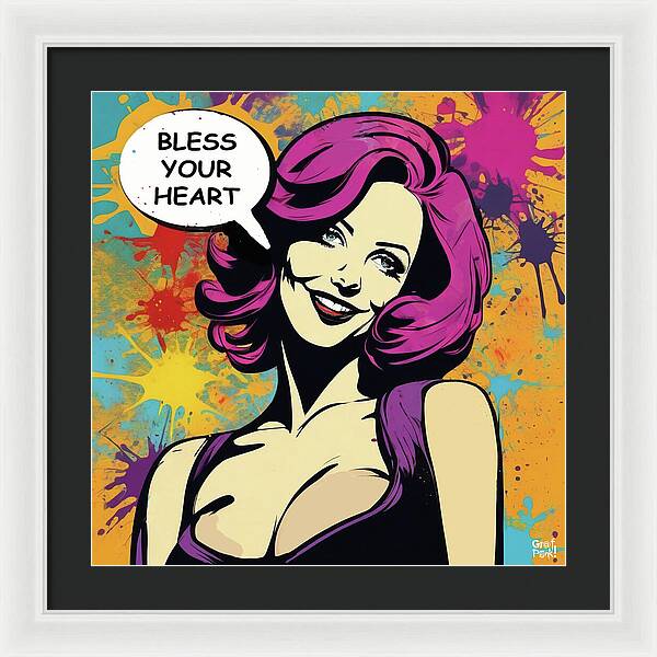 Bless Your Heart - Framed Print