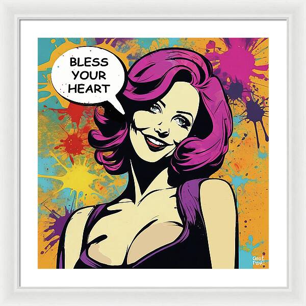 Bless Your Heart - Framed Print