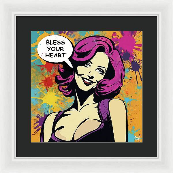 Bless Your Heart - Framed Print