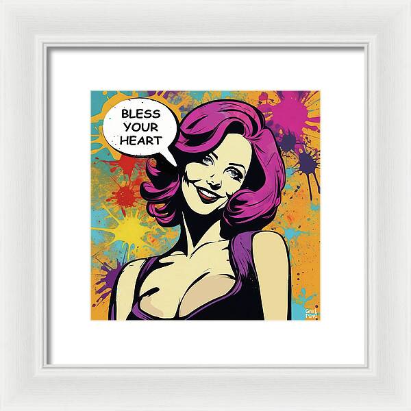 Bless Your Heart - Framed Print