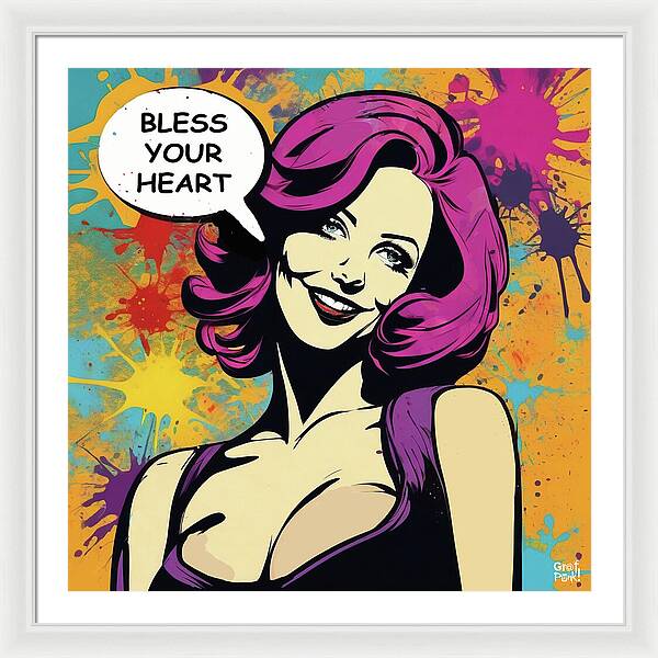 Bless Your Heart - Framed Print