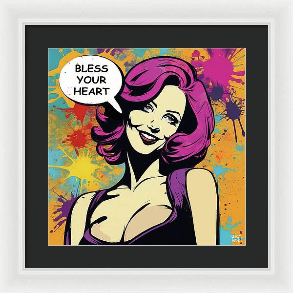 Bless Your Heart - Framed Print