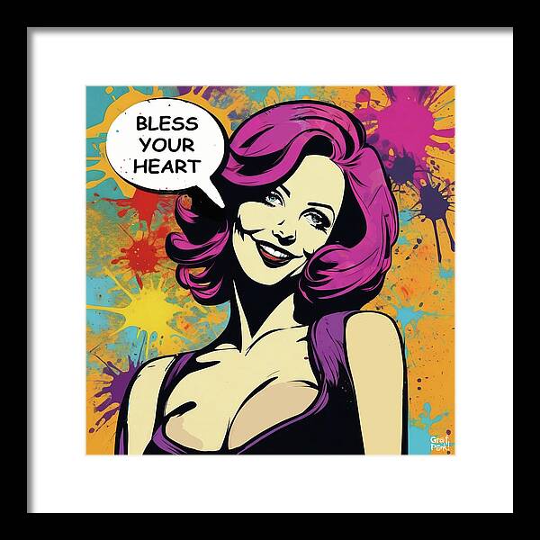 Bless Your Heart - Framed Print