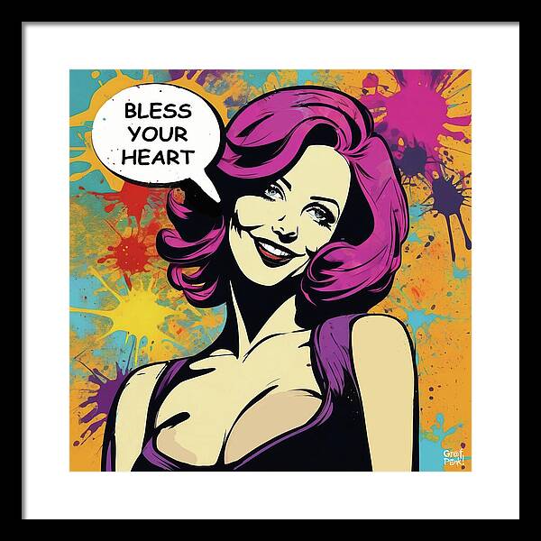 Bless Your Heart - Framed Print