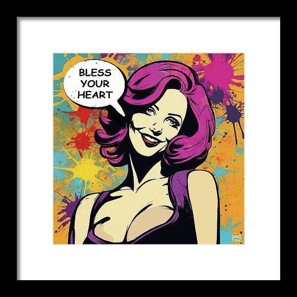 Bless Your Heart - Framed Print