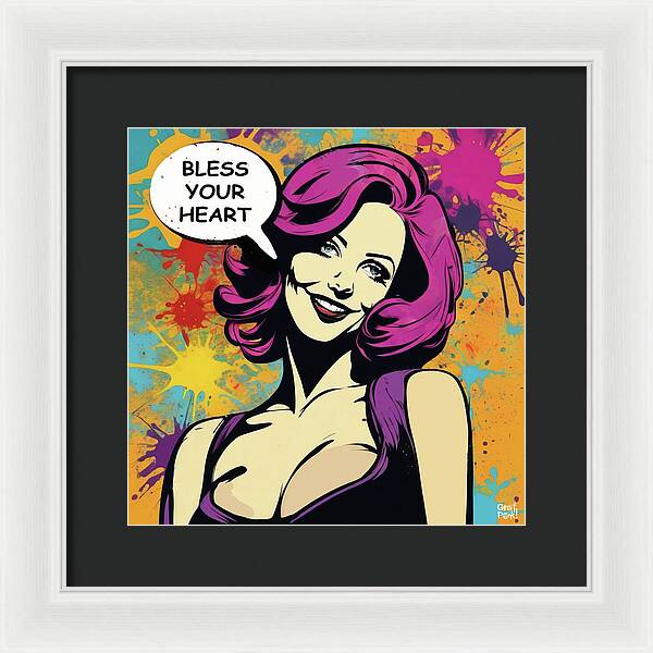 Bless Your Heart - Framed Print