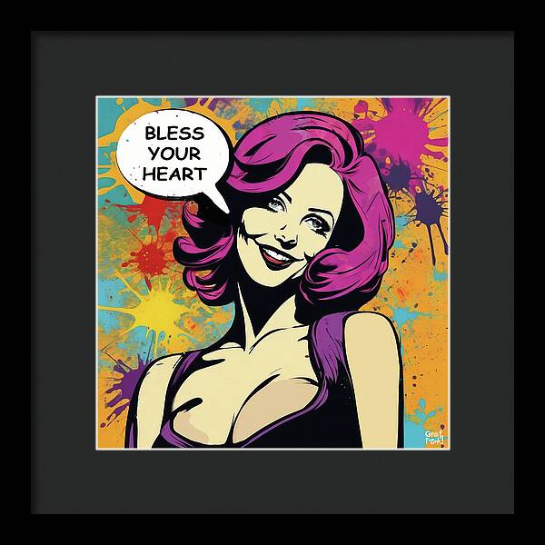 Bless Your Heart - Framed Print