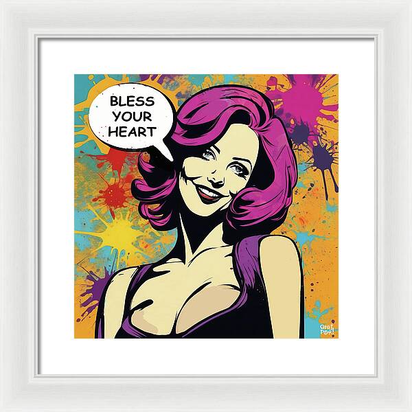 Bless Your Heart - Framed Print