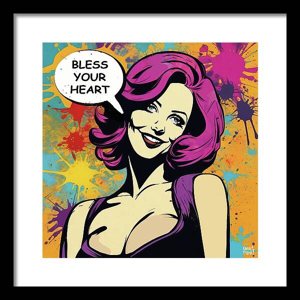 Bless Your Heart - Framed Print