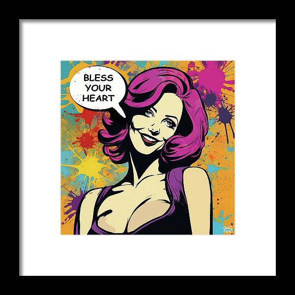 Bless Your Heart - Framed Print