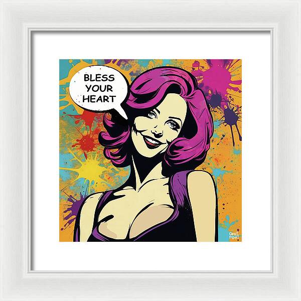 Bless Your Heart - Framed Print