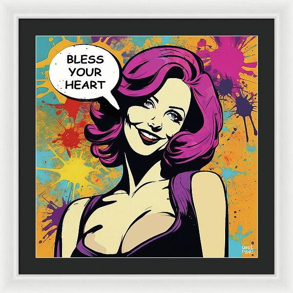 Bless Your Heart - Framed Print