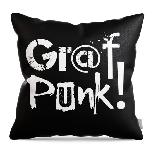 GrafPunk Logo - Throw Pillow