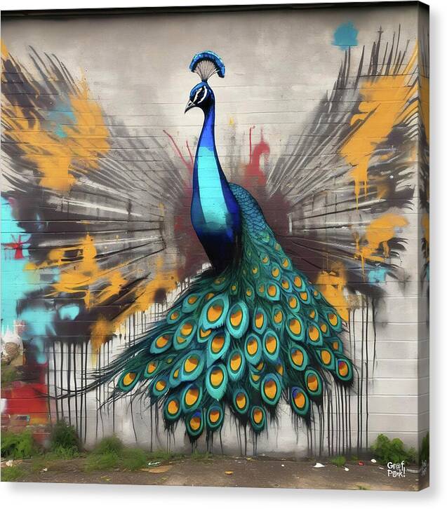I'm a Peacock -  You Gotta Let Me Flaunt It - Canvas Print