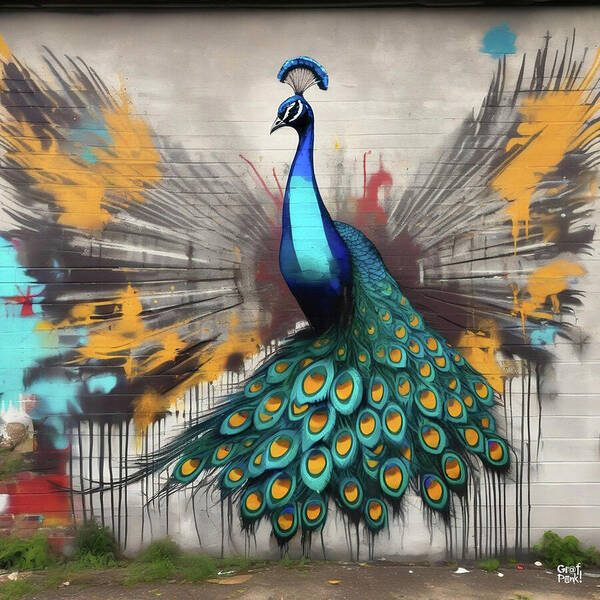 I'm a Peacock -  You Gotta Let Me Flaunt It - Art Print