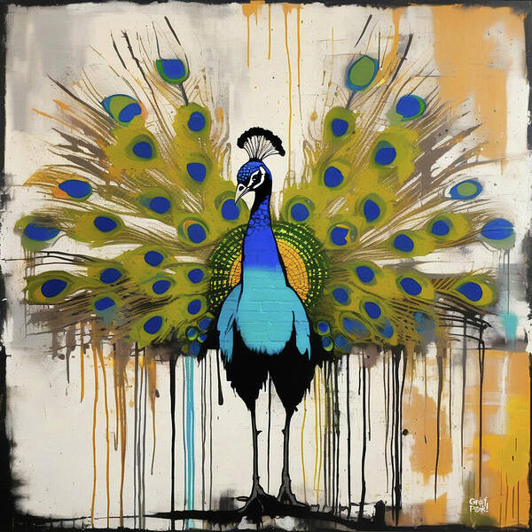 I'm a Peacock -  You Gotta Let Me Fly - Art Print