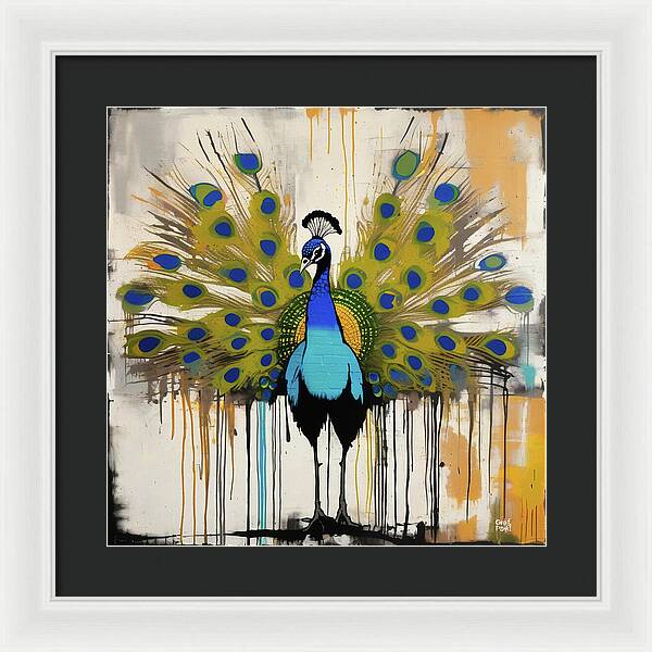 I'm a Peacock -  You Gotta Let Me Fly - Framed Print