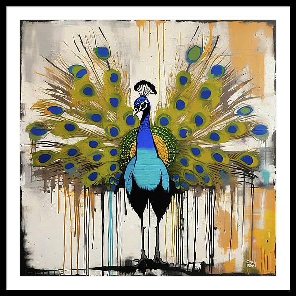 I'm a Peacock -  You Gotta Let Me Fly - Framed Print