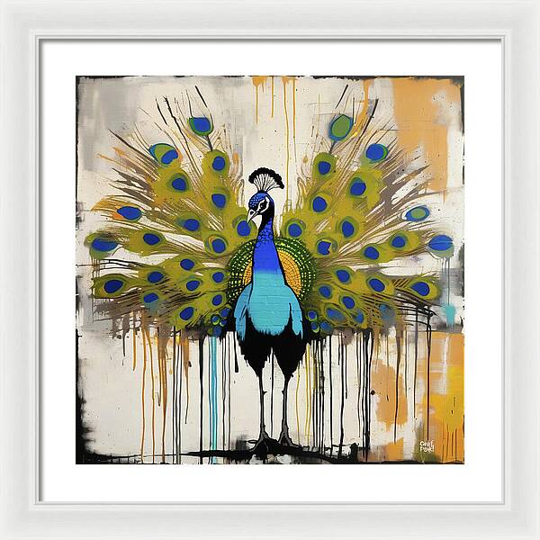 I'm a Peacock -  You Gotta Let Me Fly - Framed Print