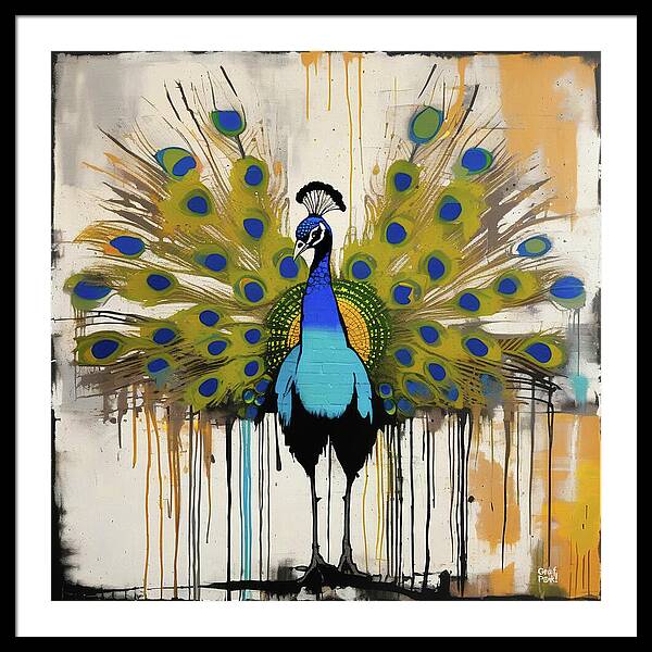 I'm a Peacock -  You Gotta Let Me Fly - Framed Print