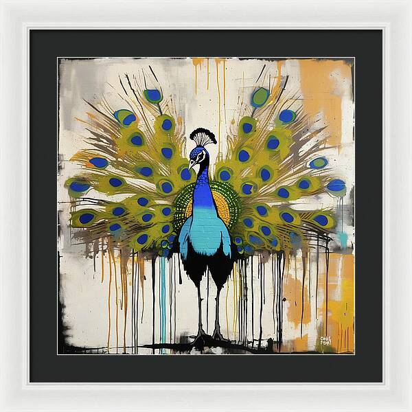 I'm a Peacock -  You Gotta Let Me Fly - Framed Print