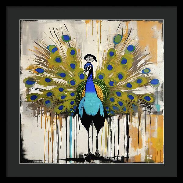 I'm a Peacock -  You Gotta Let Me Fly - Framed Print