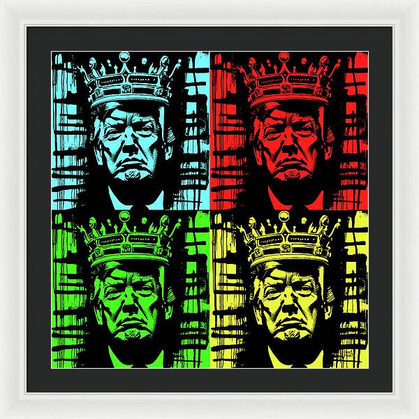 King Trump - Framed Print