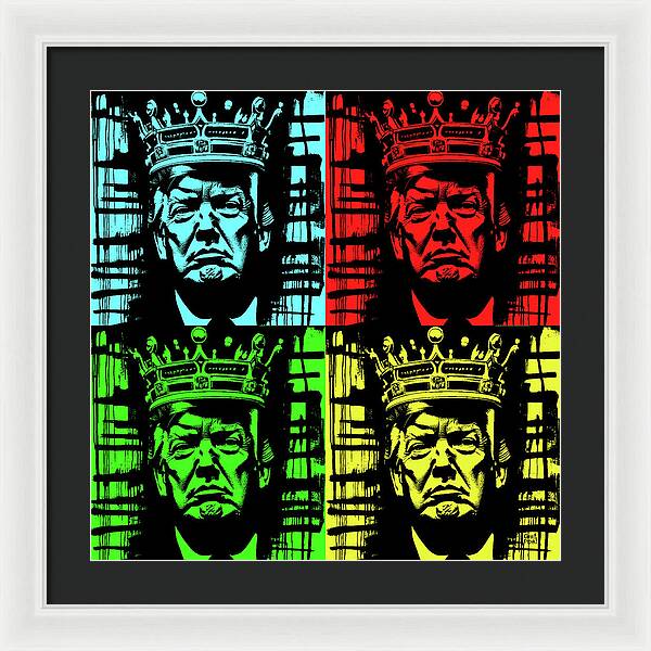 King Trump - Framed Print