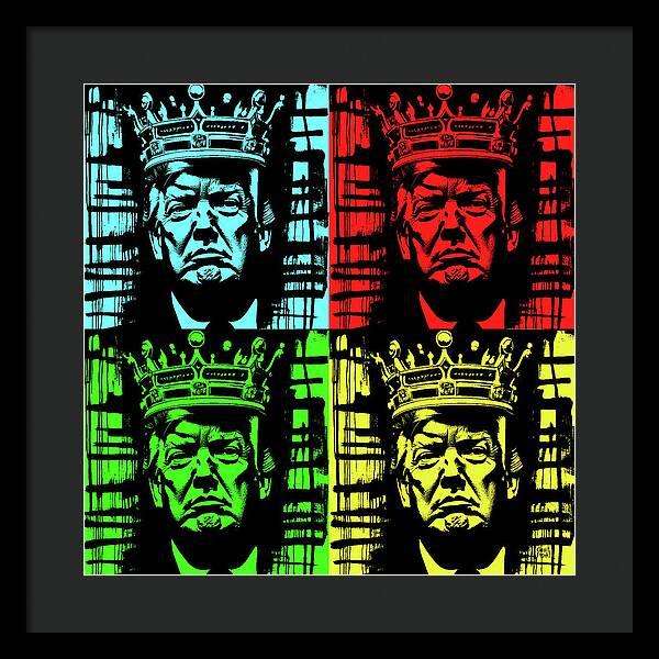 King Trump - Framed Print