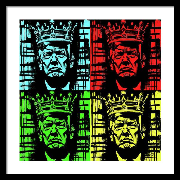 King Trump - Framed Print