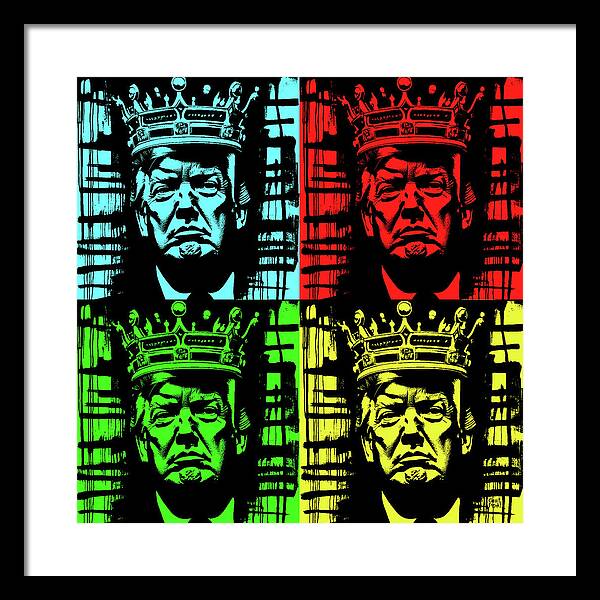 King Trump - Framed Print