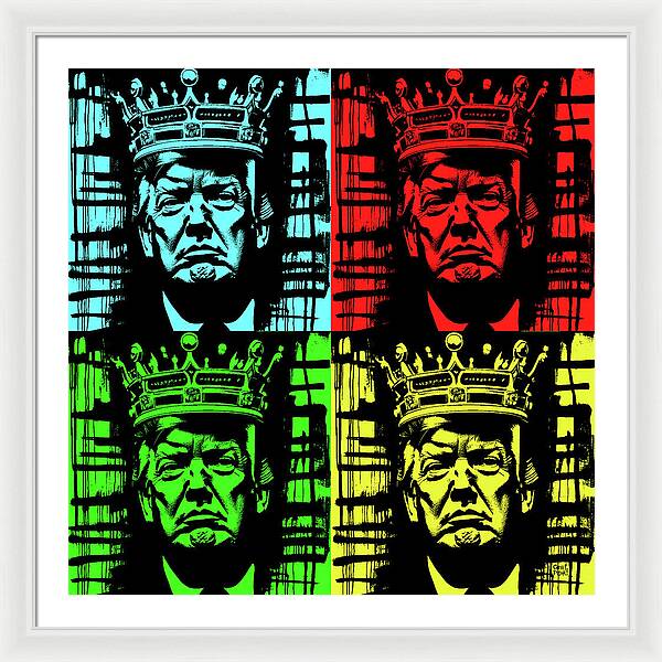 King Trump - Framed Print