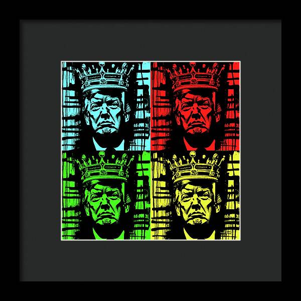 King Trump - Framed Print