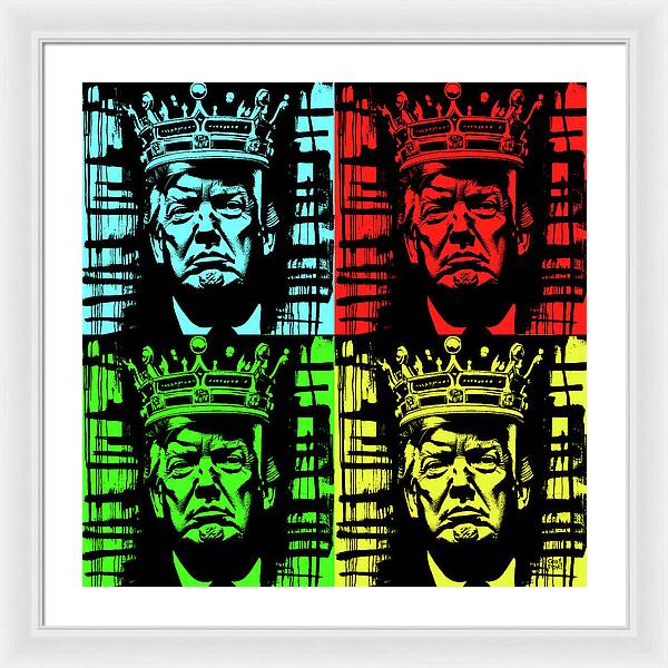 King Trump - Framed Print