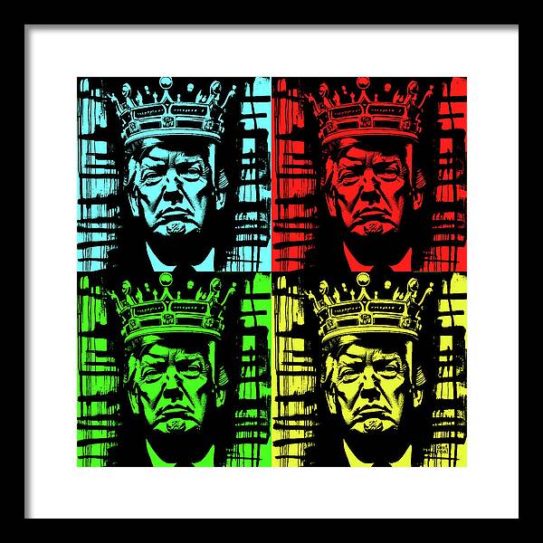 King Trump - Framed Print