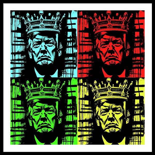 King Trump - Framed Print