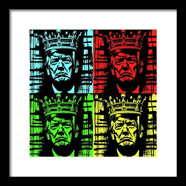 King Trump - Framed Print