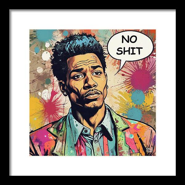 No Shit - Framed Print