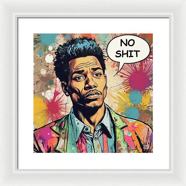 No Shit - Framed Print