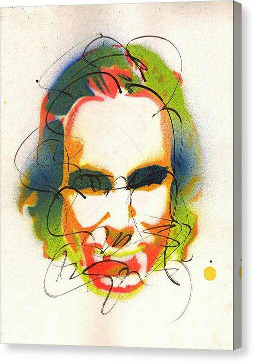 Portrait of Daniel Day Lewis - Canvas Print