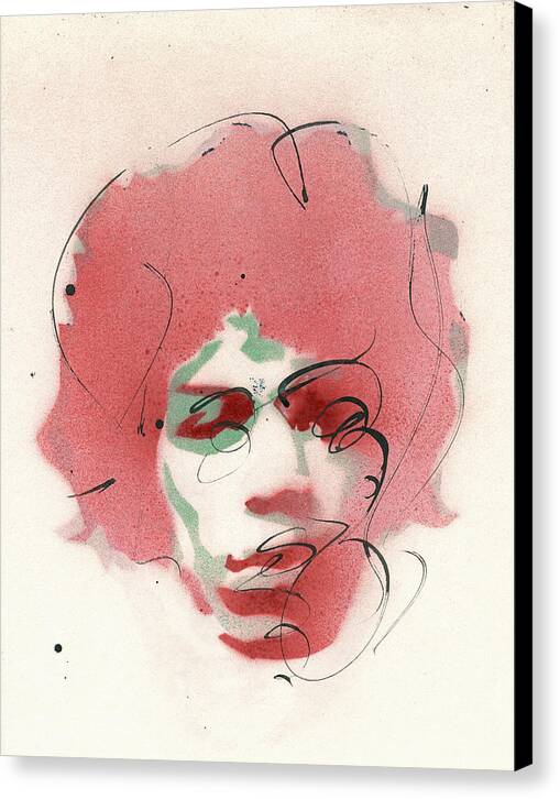 Portrait of Jimi Hendrix  2 - Canvas Print