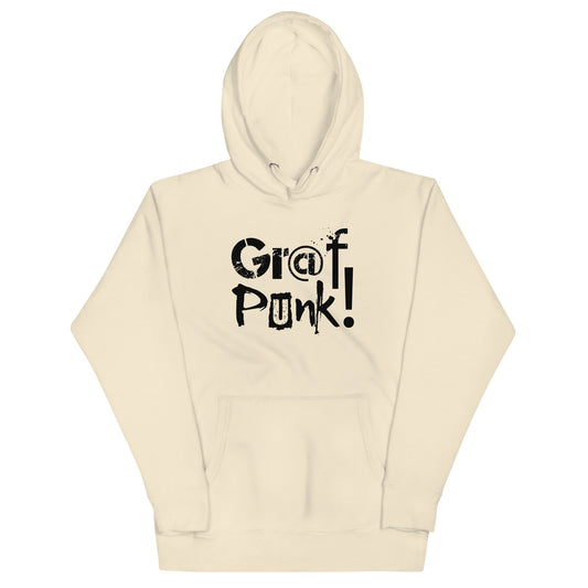 GRAFPUNK ORIGINAL BLACK LOGO HOODIE